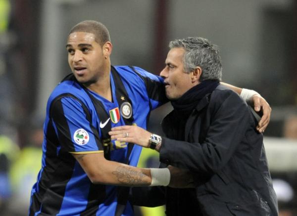 Adriano a Mourinho