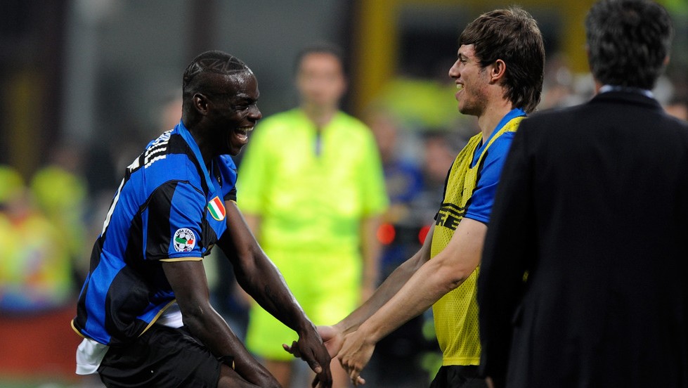 Balotelli a Santon