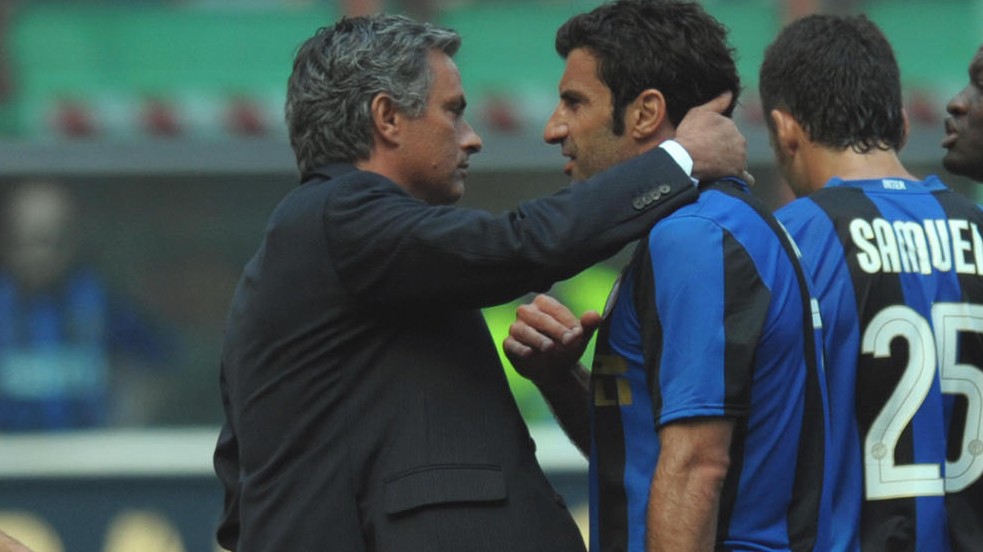 Mourinho a Figo