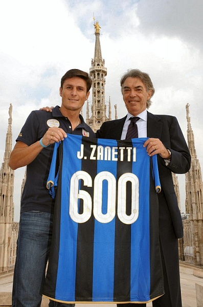 Javier Zanetti a Massimo Moratti