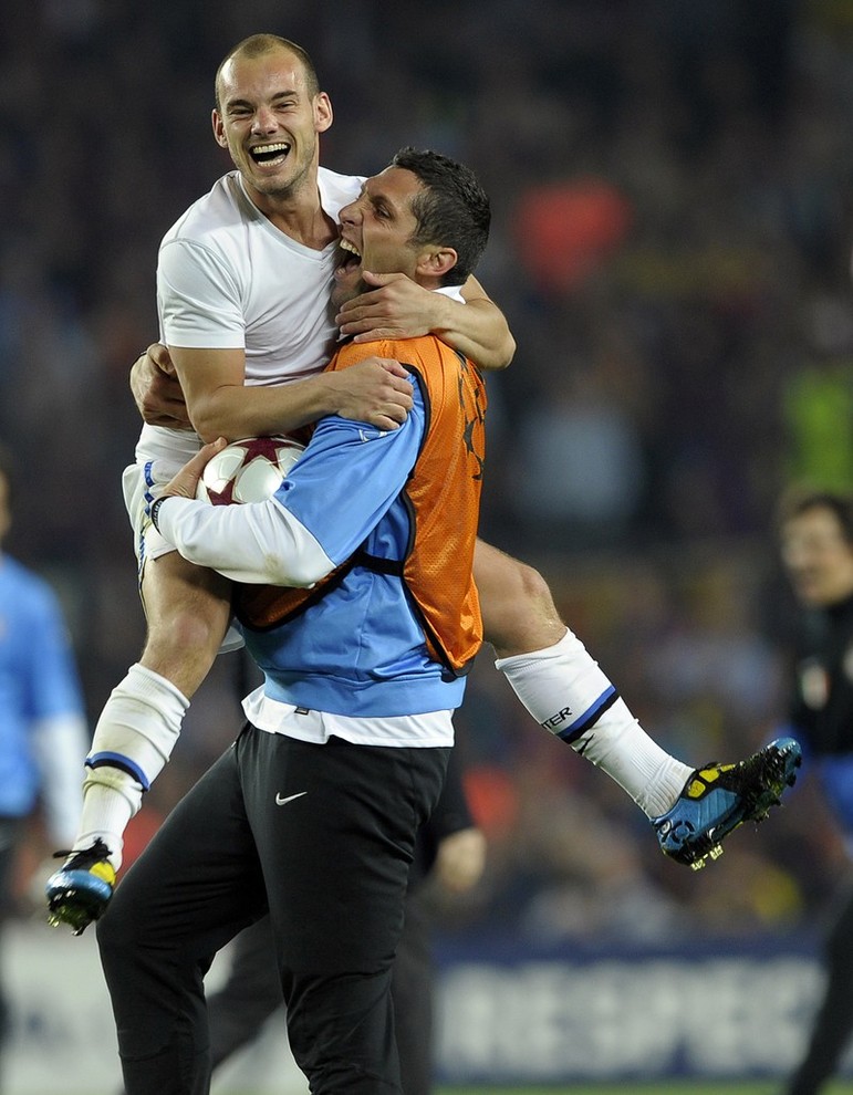 Sneijder a Materazzi