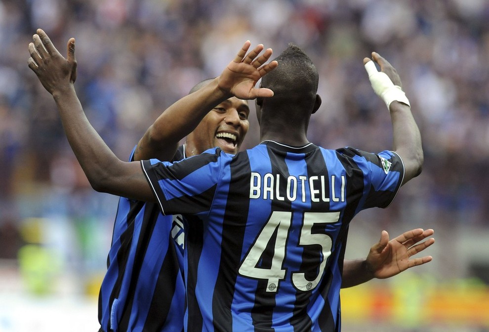 Maicon a Balotelli