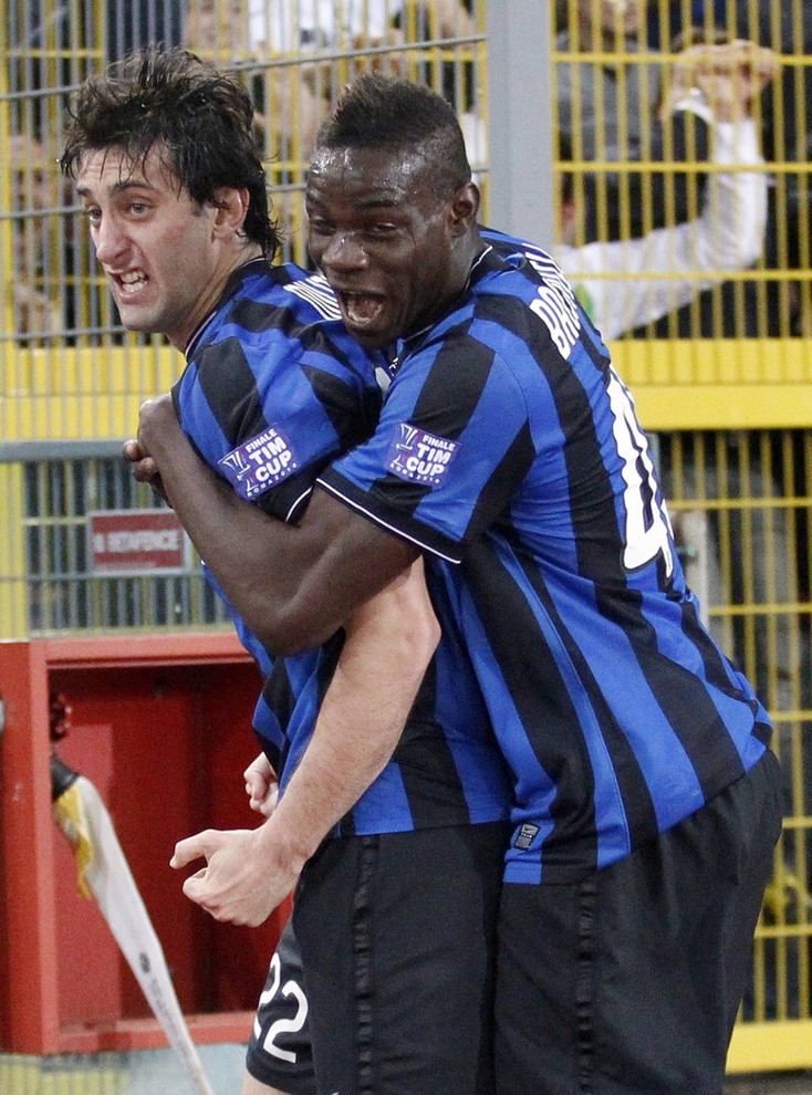 Milito a Balotelli