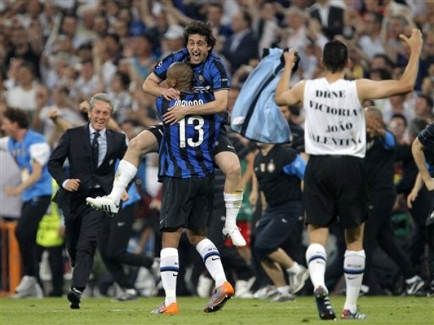 Milito a Maicon