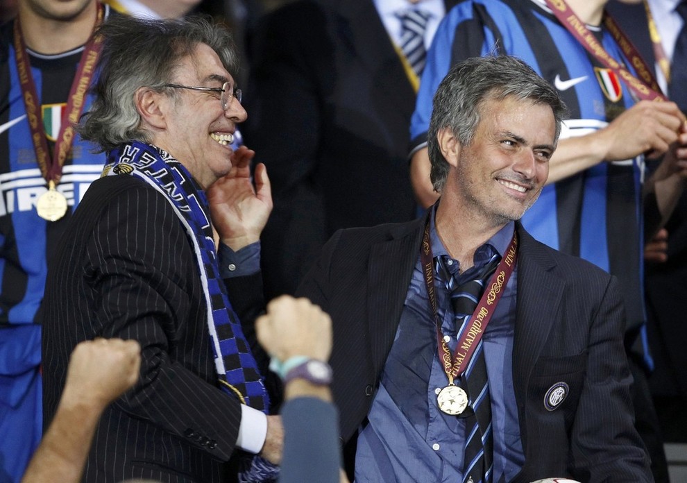 Moratti a Mourinho