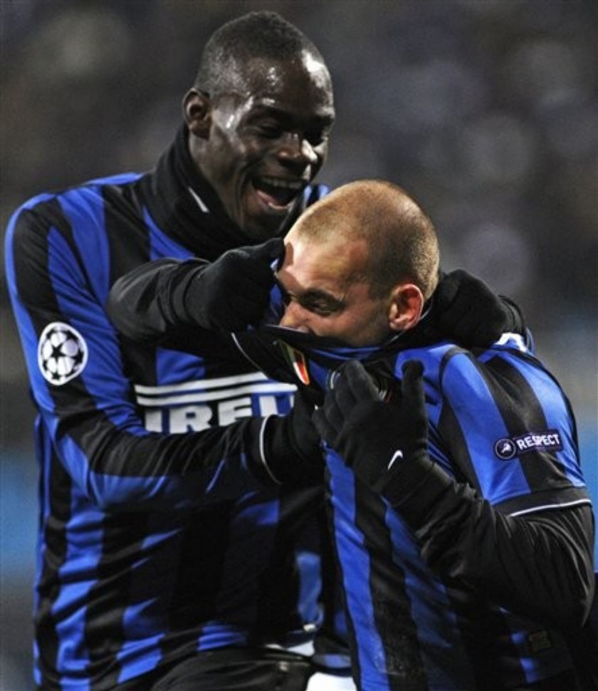 Balotelli a Sneijder