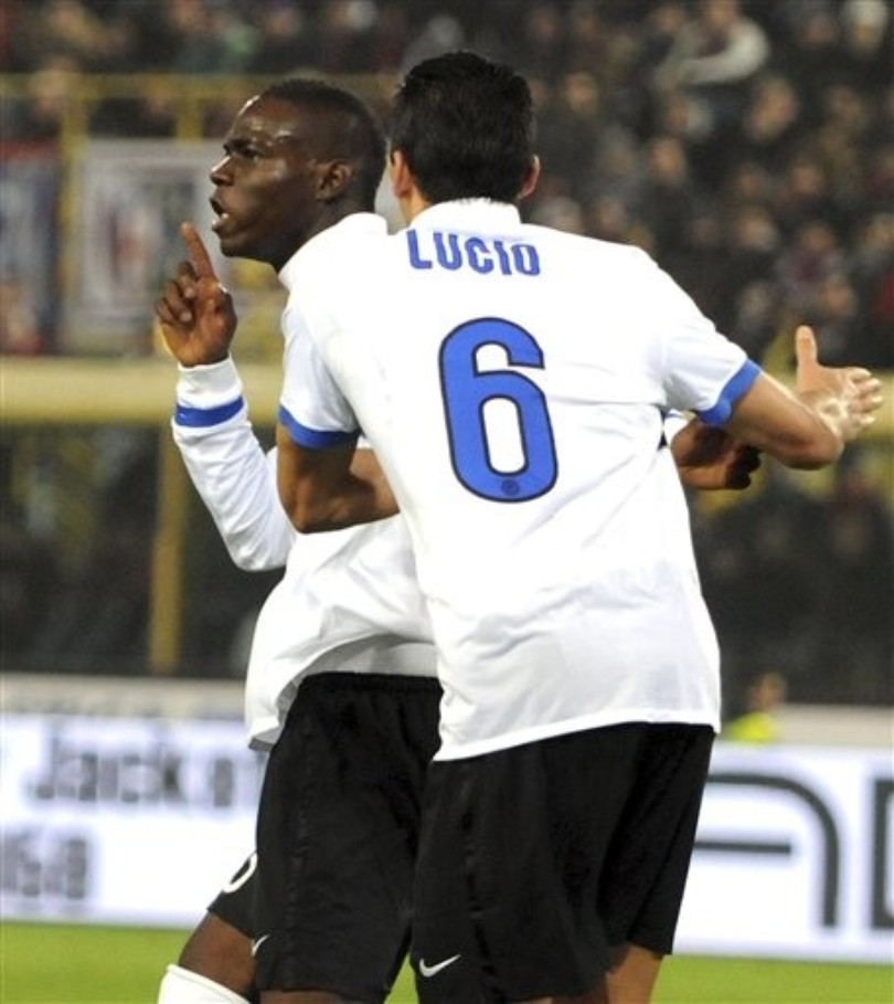 Balotelli a Lucio