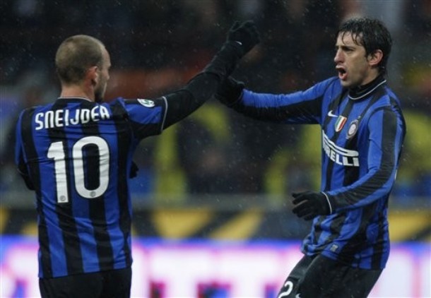 Milito a Sneijder
