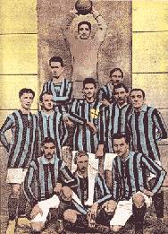 Misti Itlie 1910 - Campelli, Fronte, Zoller, Peyer, Streit, Fossati, Moretti, Schuler, Engler, Peterly, Capra II.